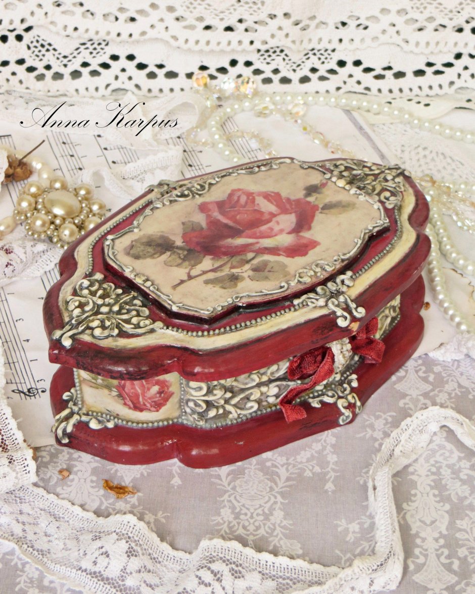 Винтажные коробочки для украшений