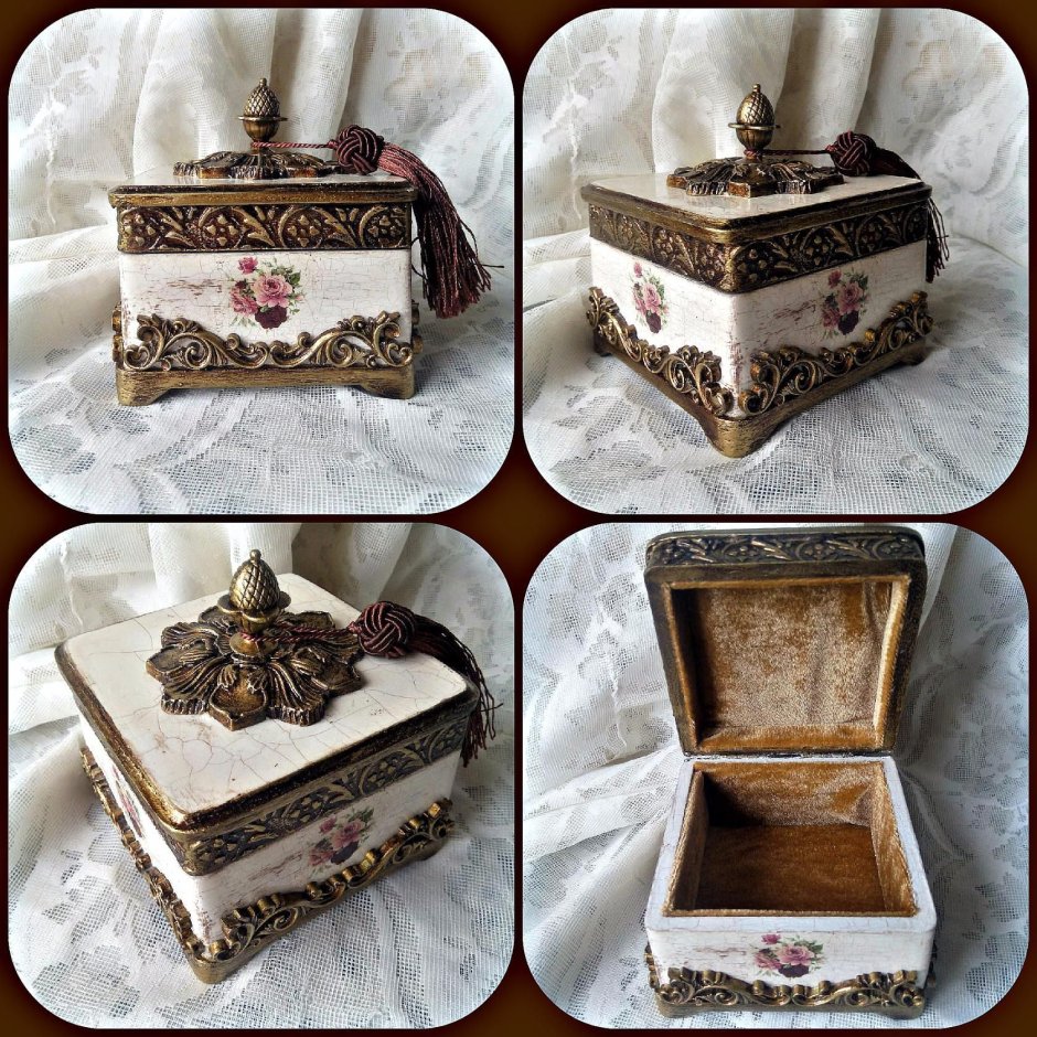 Декупаж коробок и шкатулок