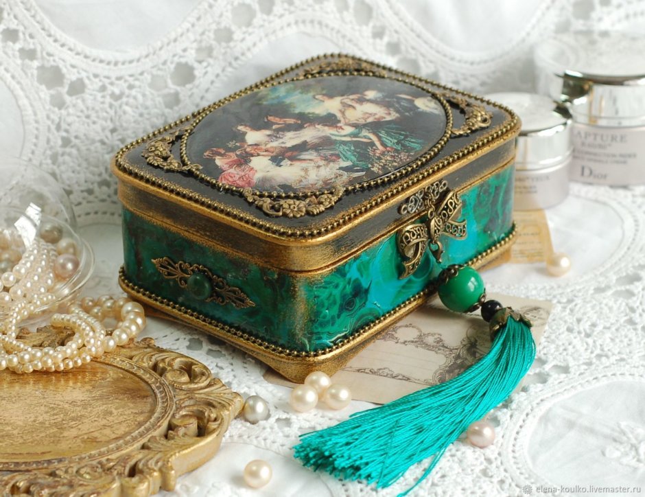 Елена Кулько декупаж шкатулок