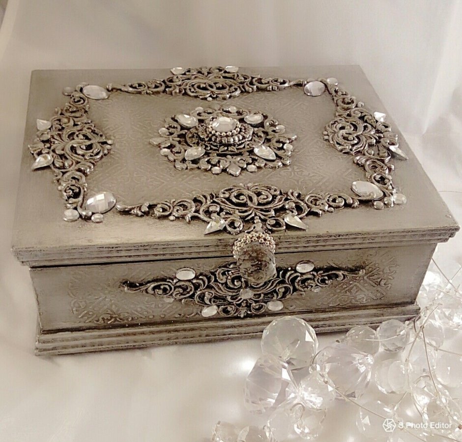 Декор деревянной шкатулки