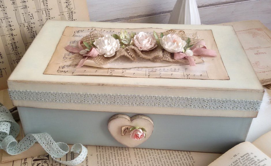 Шкатулки из обувных коробок