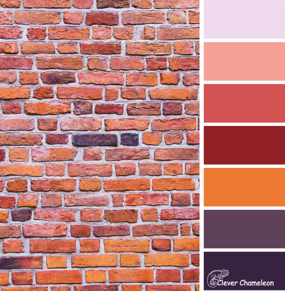 Сочетание цветов кирпичный