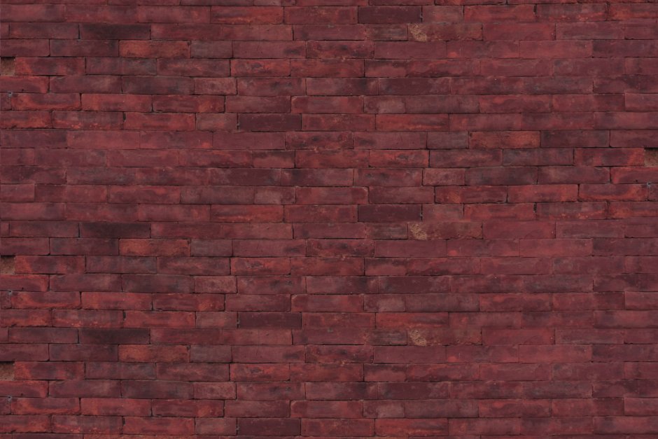 Бордовая кирпичная стена