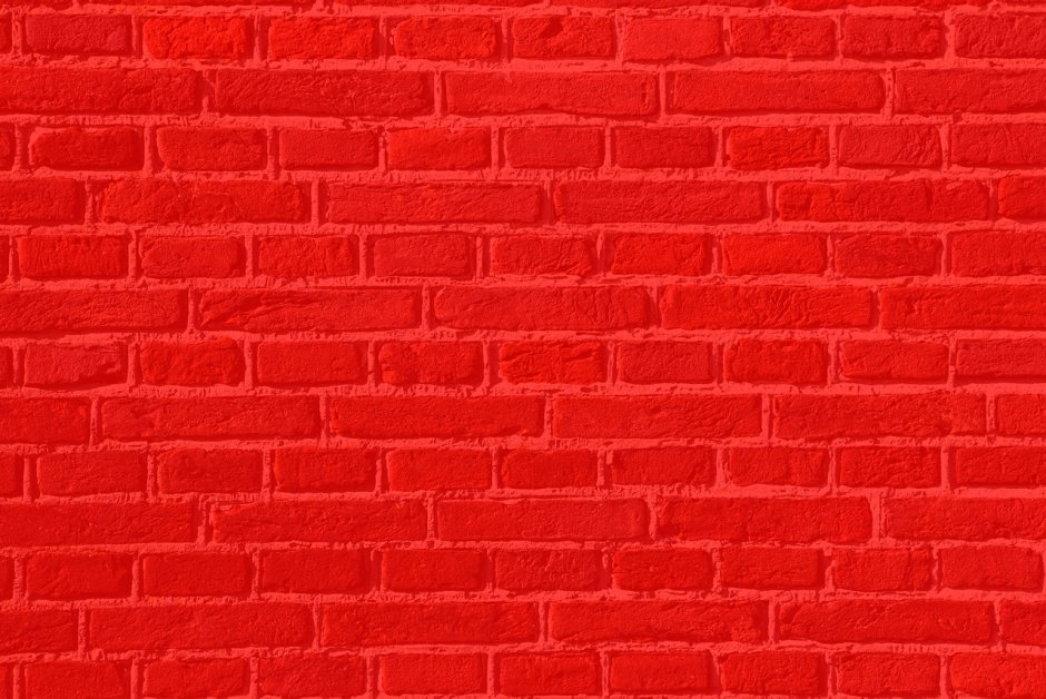 Декоративный кирпич ярко красный