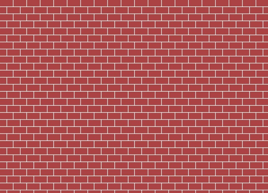 Стена красный кирпич вектор