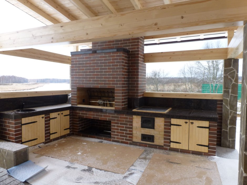 Современный барбекю комплекс