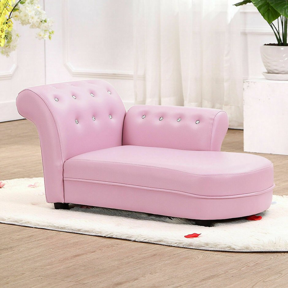 Детский кожаный диван Kids Princess Armrest Chair Lounge Couch
