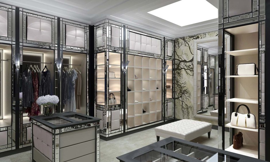 Гардеробная комната арт деко