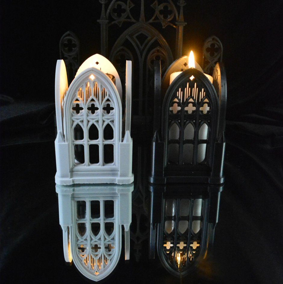 Подсвечник в стиле Готика в интерьере