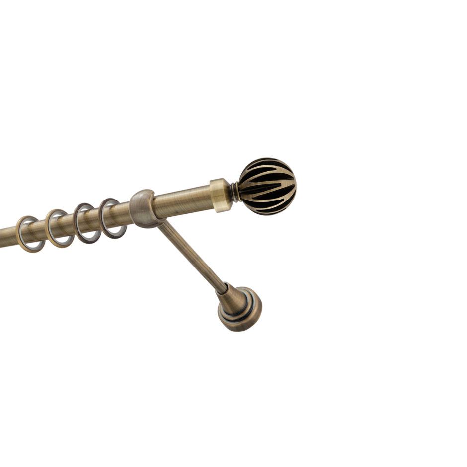 Карниз хромированный двухрядный hspe2020