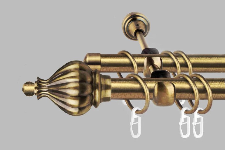 Карниз латунь Чили Ампир д30_штанга гов антич_латунь