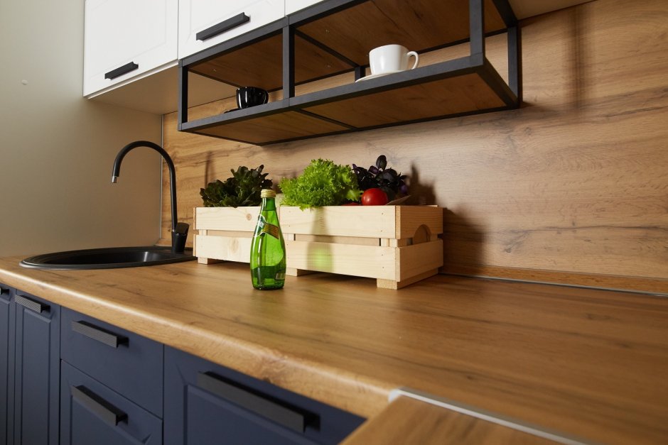 Кухня серая матовая Fenix NTM