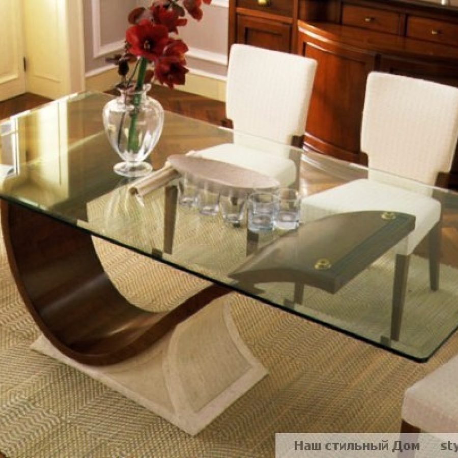 Стол обеденный со стразами