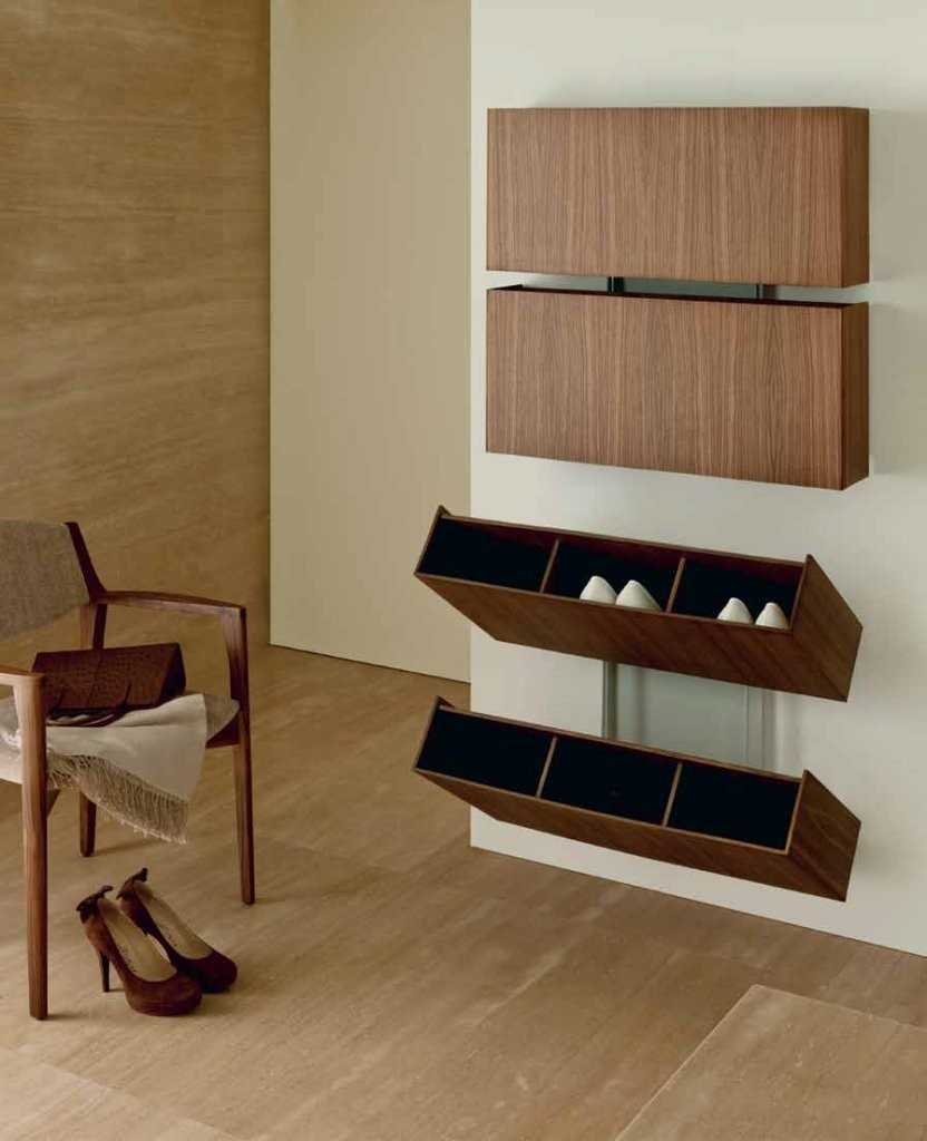 Шкаф в прихожую с полками для обуви