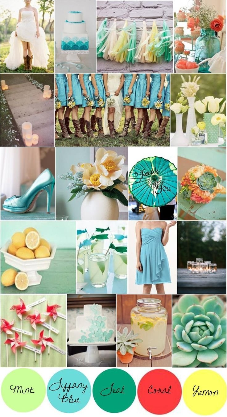 Сочетание цветов Тиффани