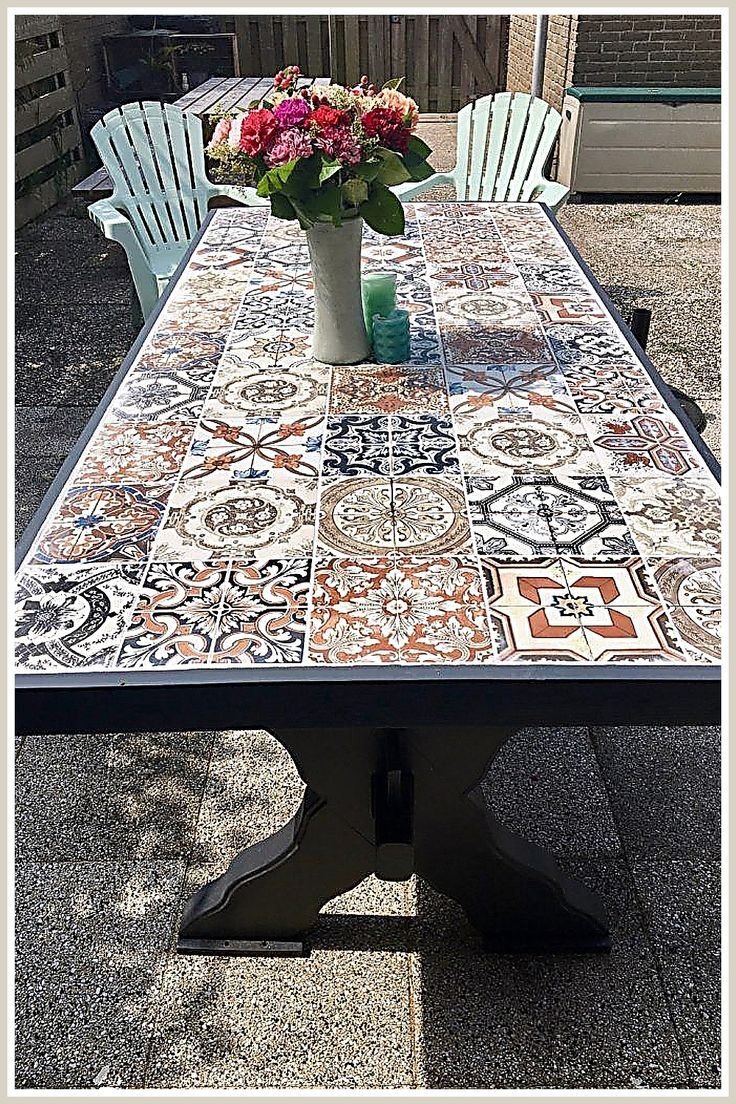 Журнальный столик мозаика