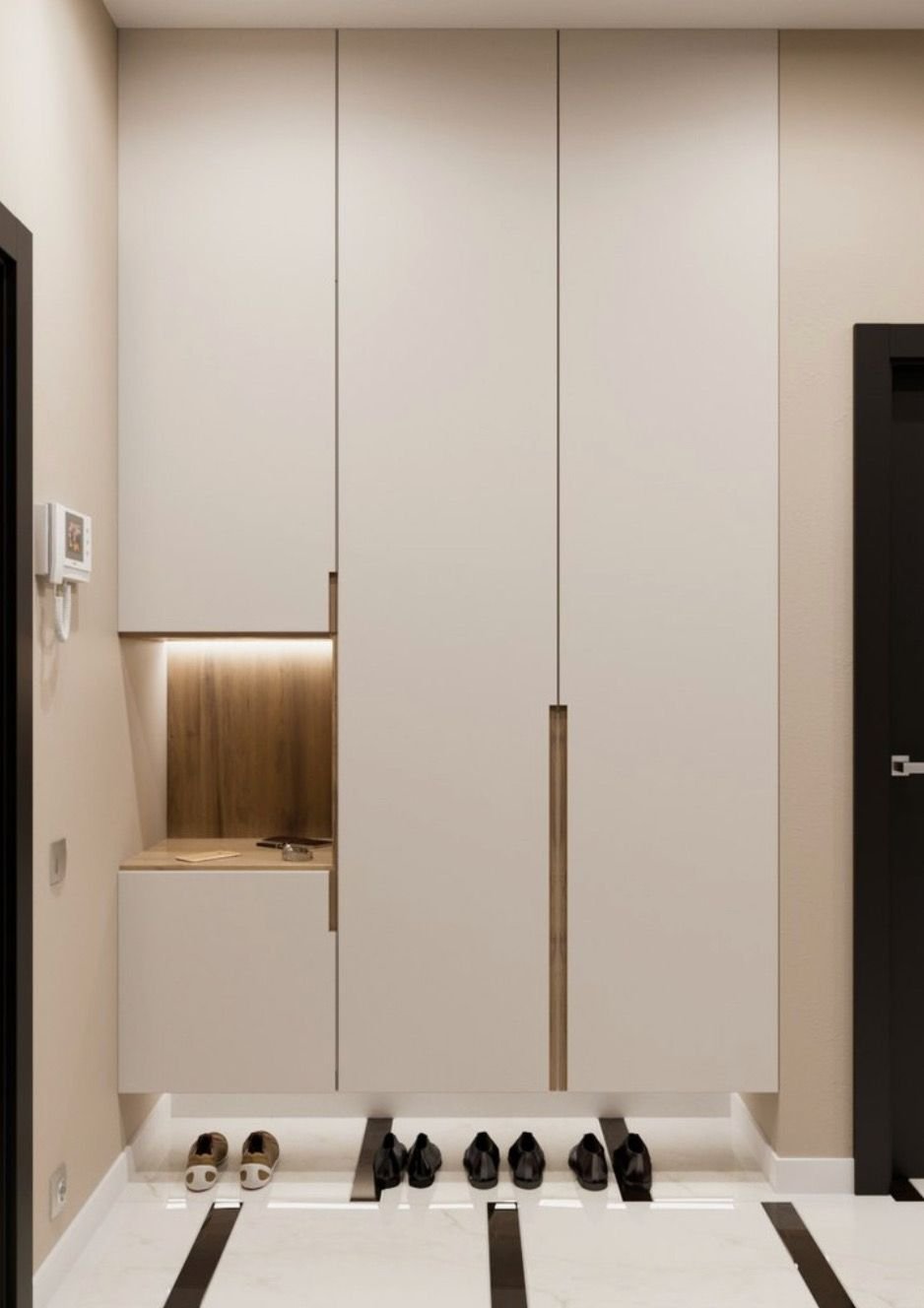 Стильный шкаф в прихожую