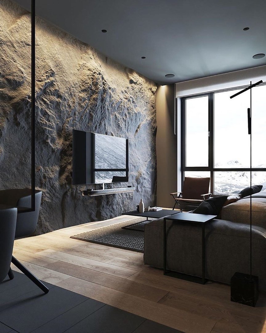 Венецианская штукатурка в стиле лофт