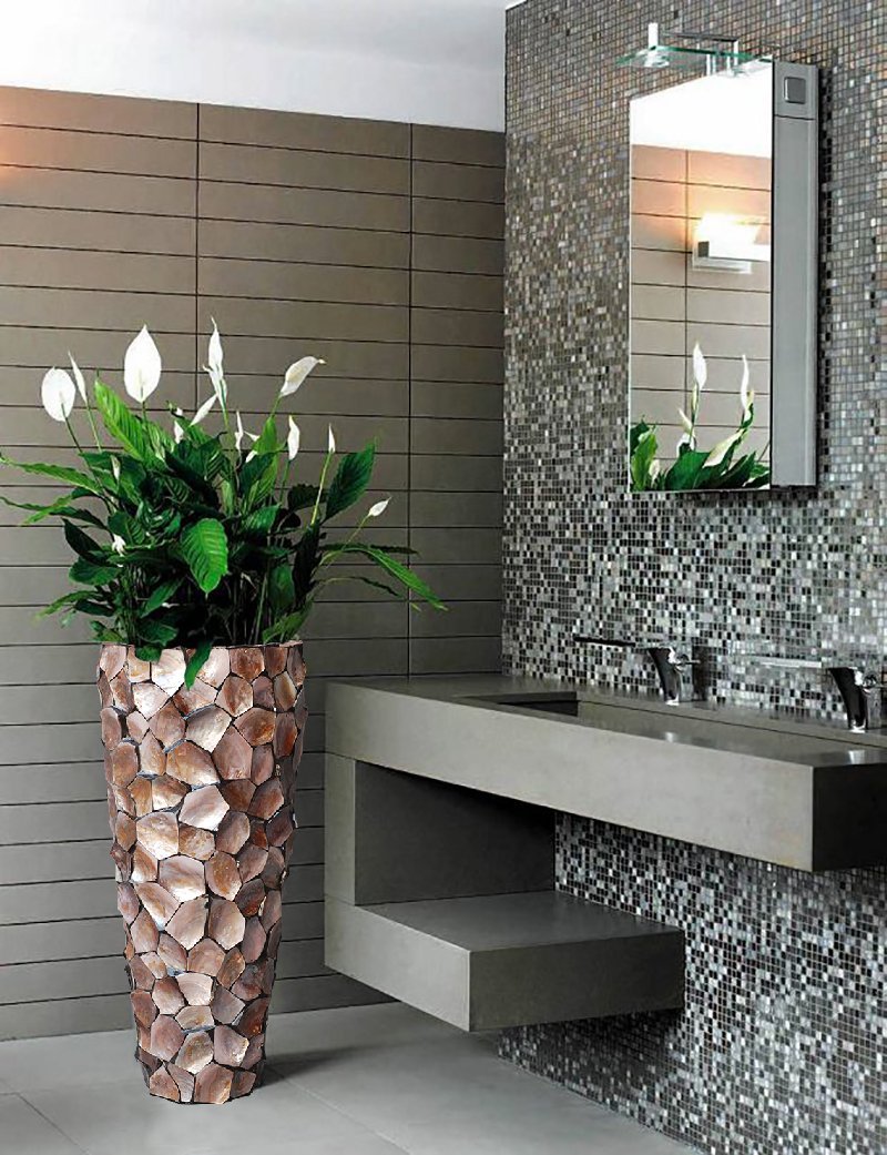 Унитаз в цветах