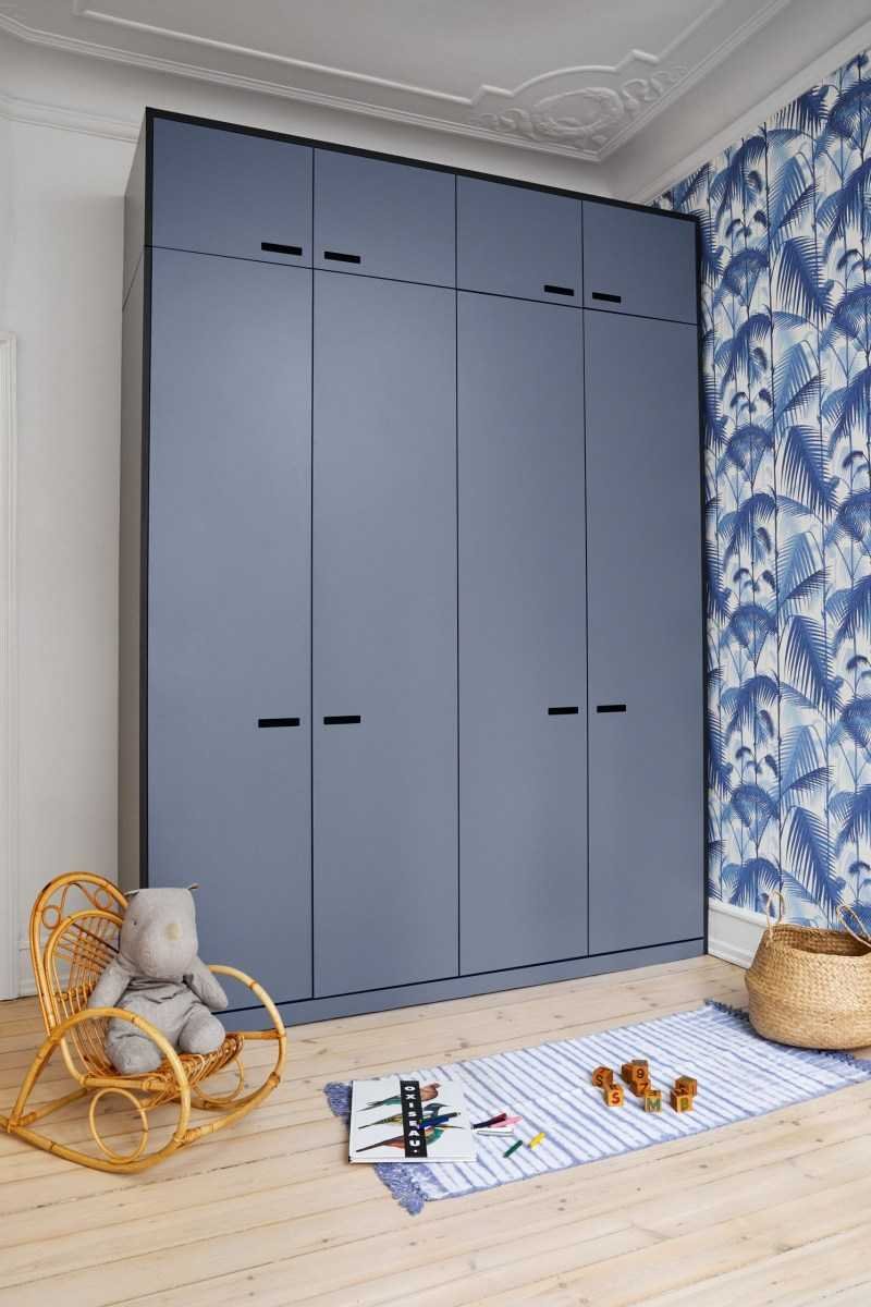 Икеа шкаф ПАКС синий