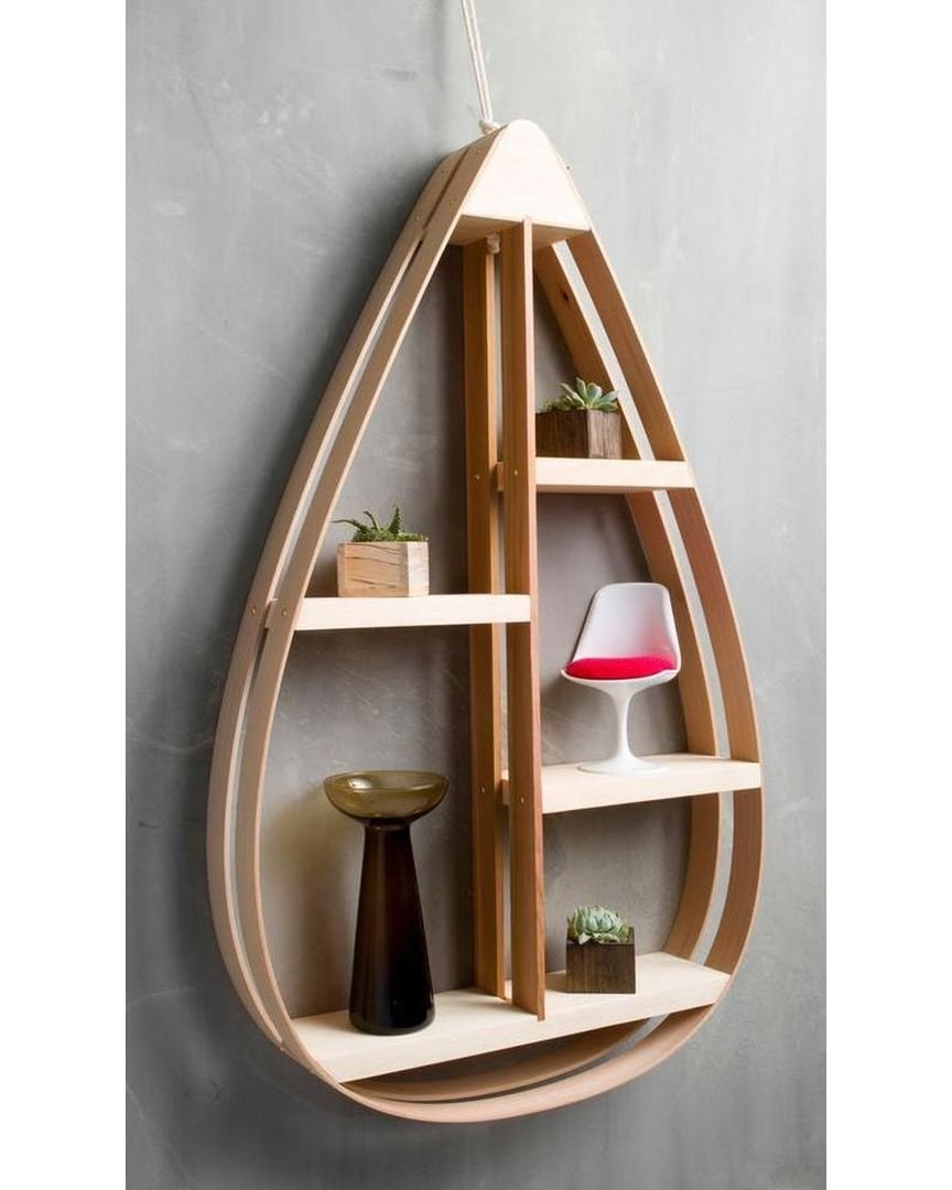 Необычные деревянные полки