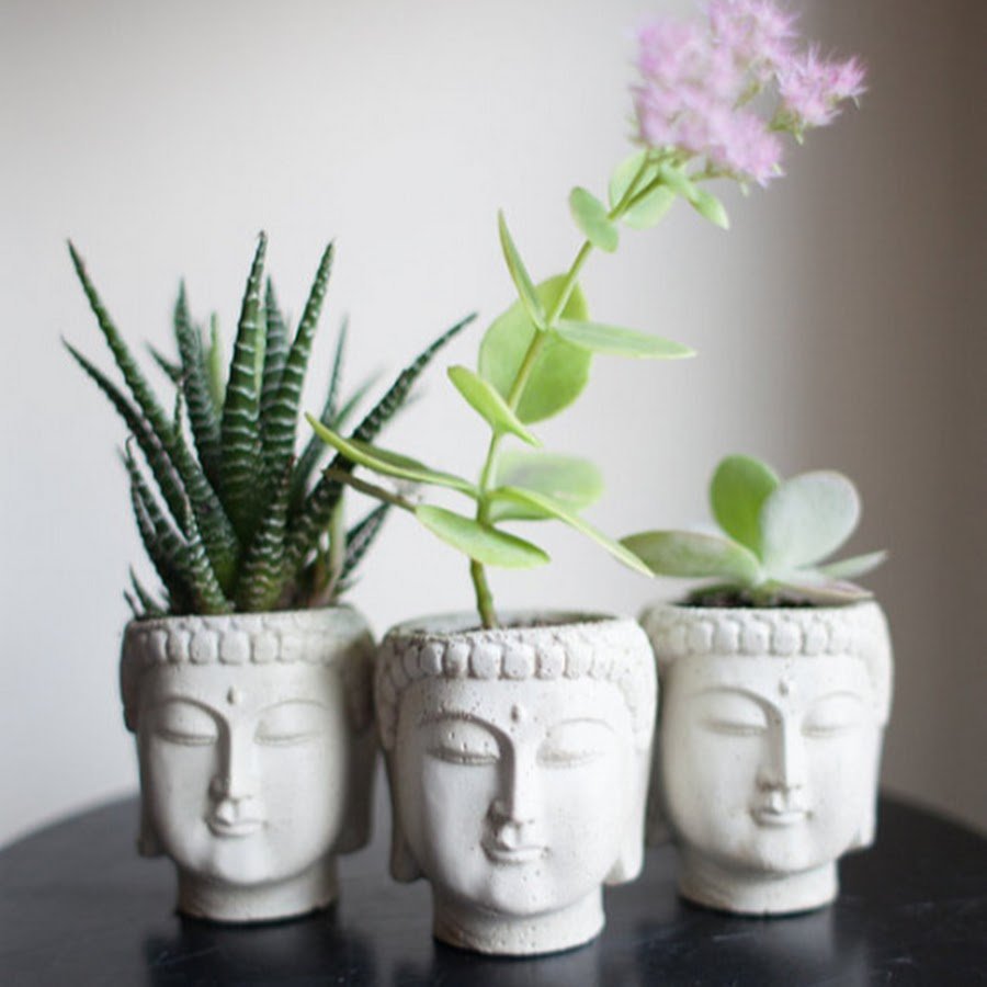 Цветочный горшок в виде человечка