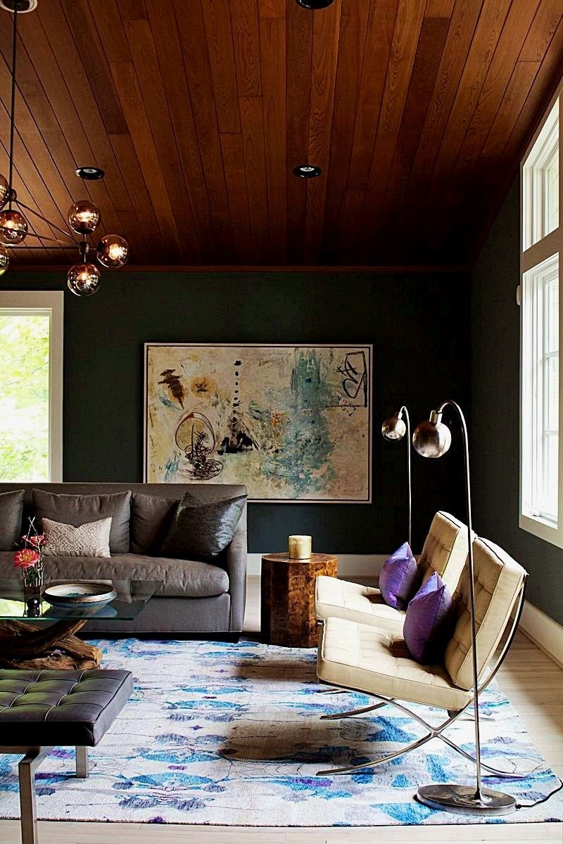 Потолок в деревянном доме