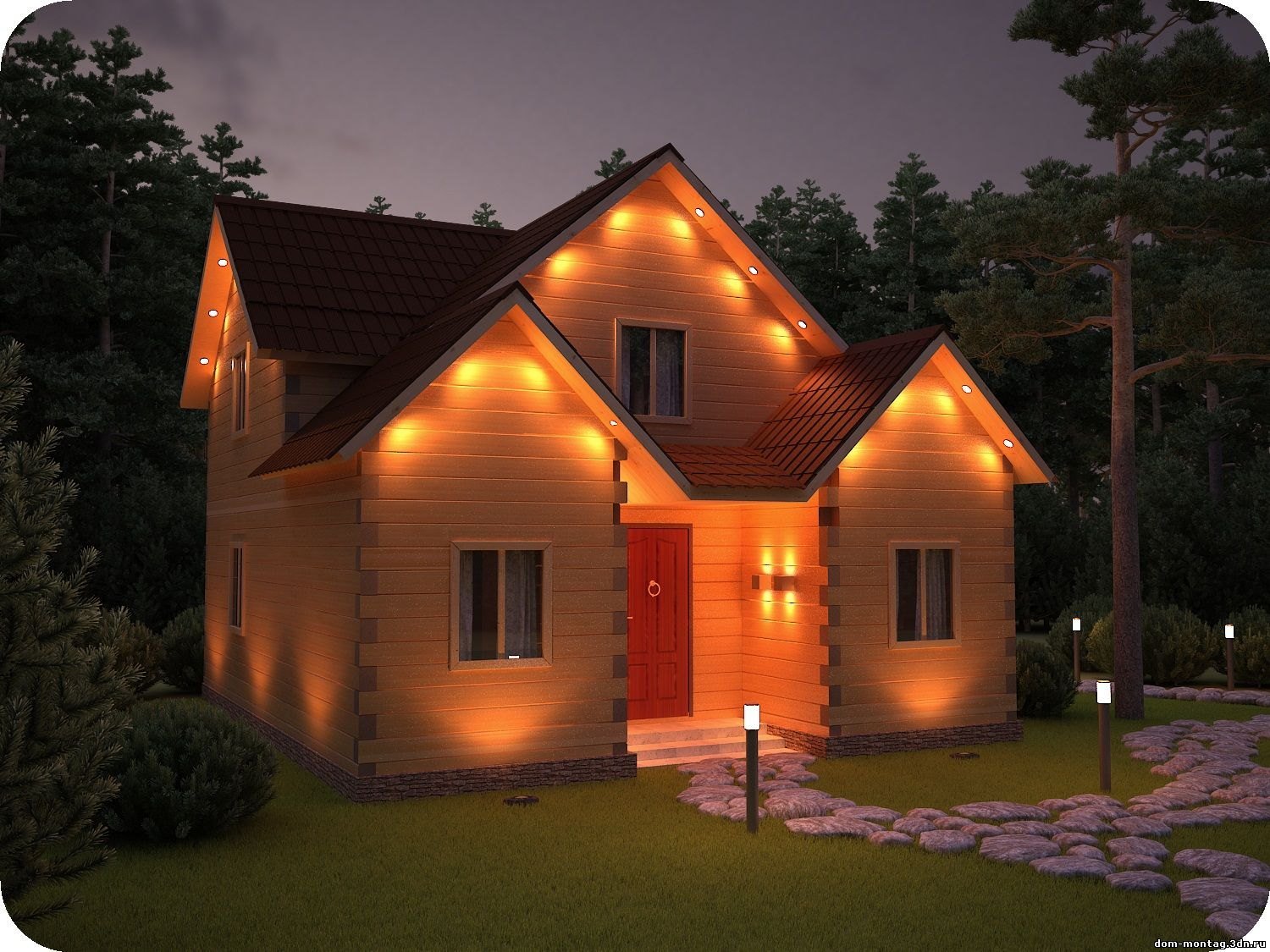 Свет дому интернет. Освещение в доме. Освещение загородного дома. Подсветка деревянных домов. Подсветка фасадов деревянных домов.