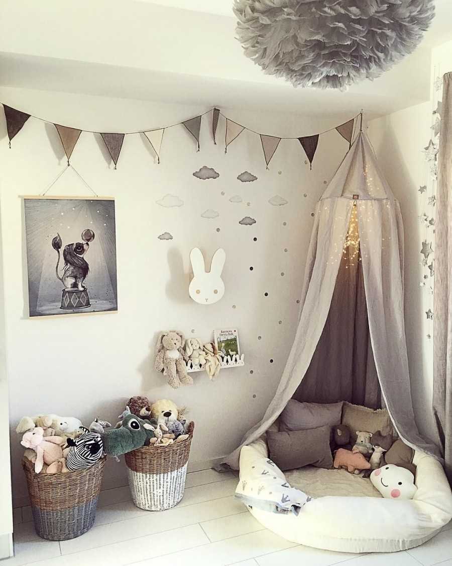 Сканди интерьер детская