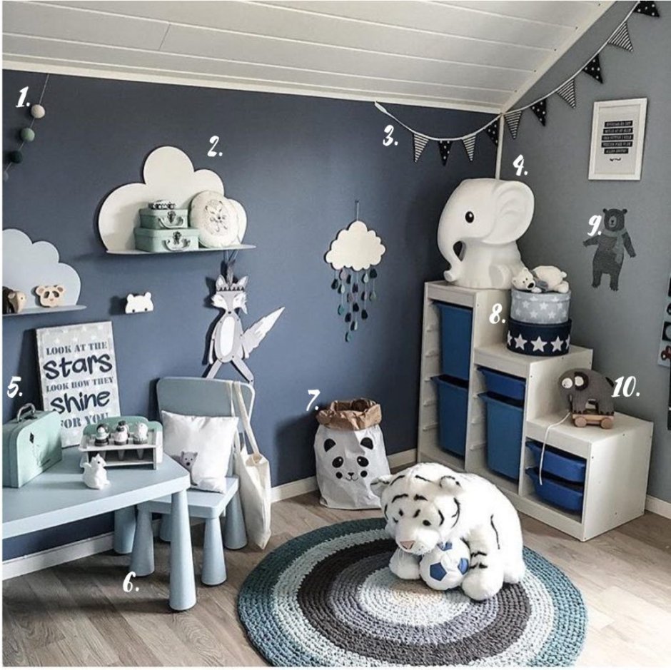 Декор в детскую комнату икеа