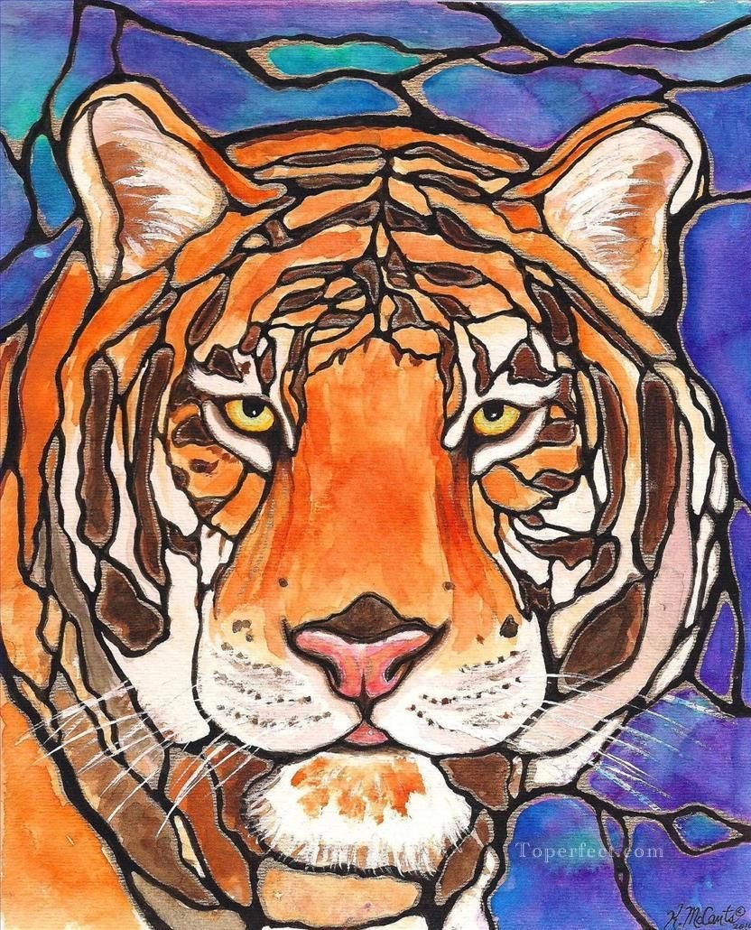 Витраж животные