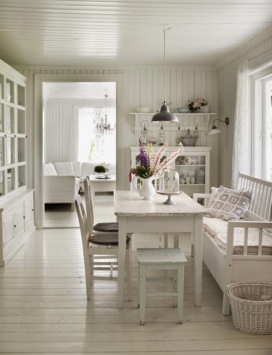 Вагонка на кухне в скандинавском стиле