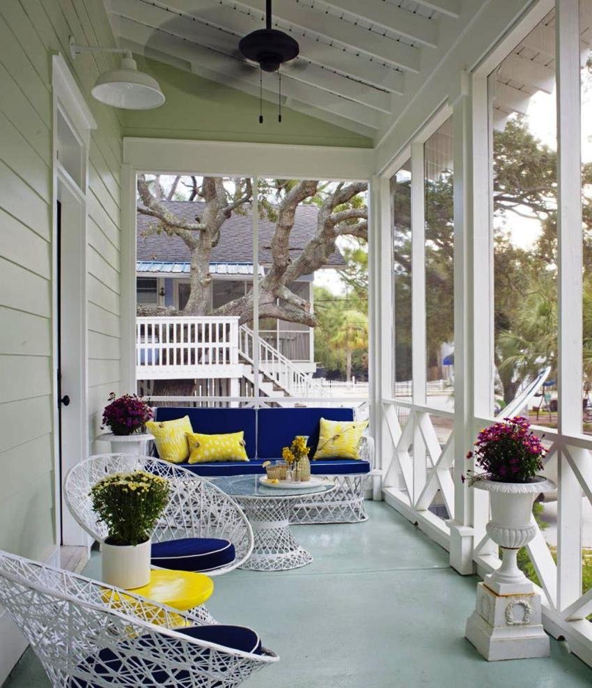 Декор террасы на даче