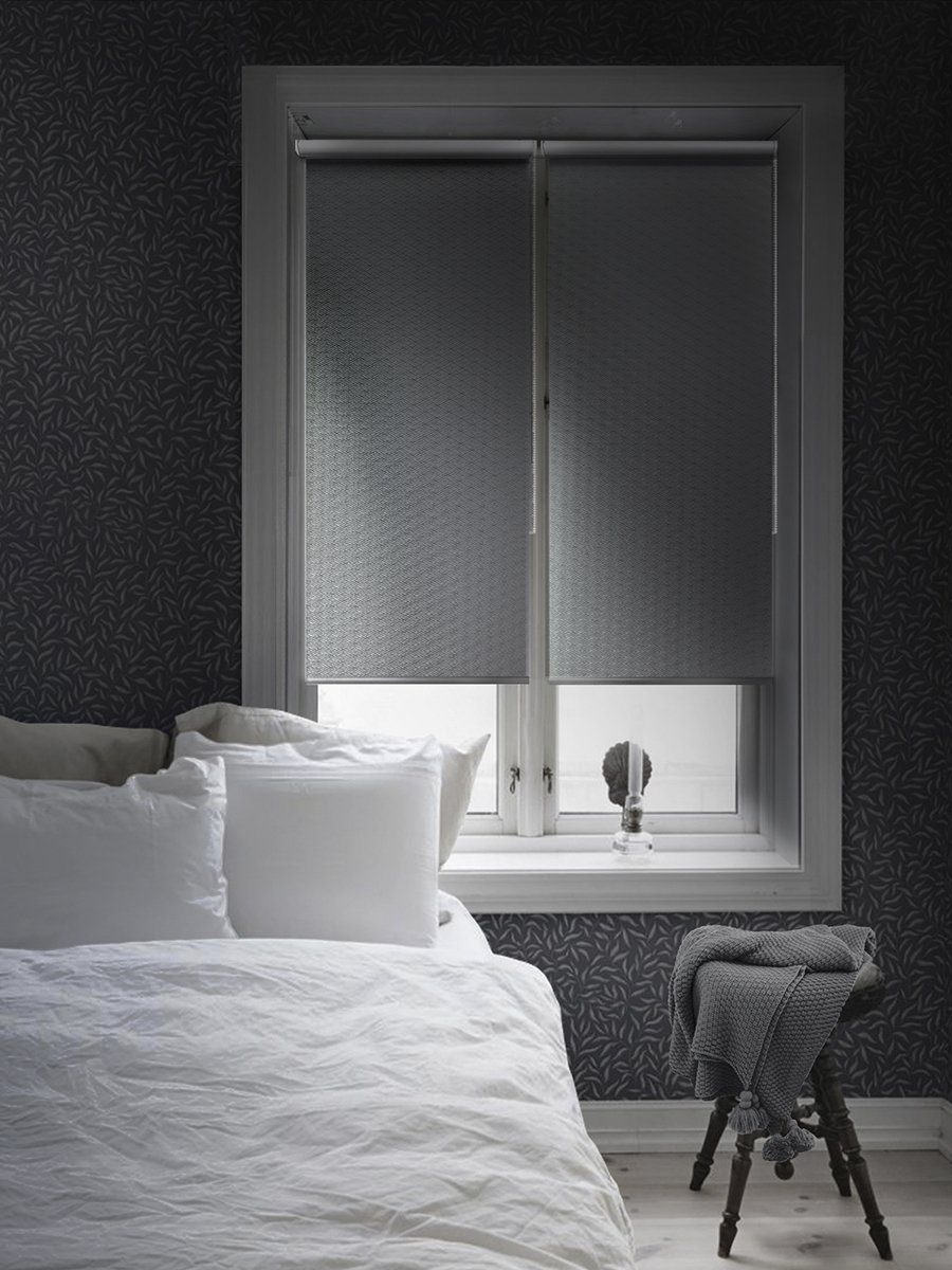 Рулонная штора "блэкаут Кристалл" белый