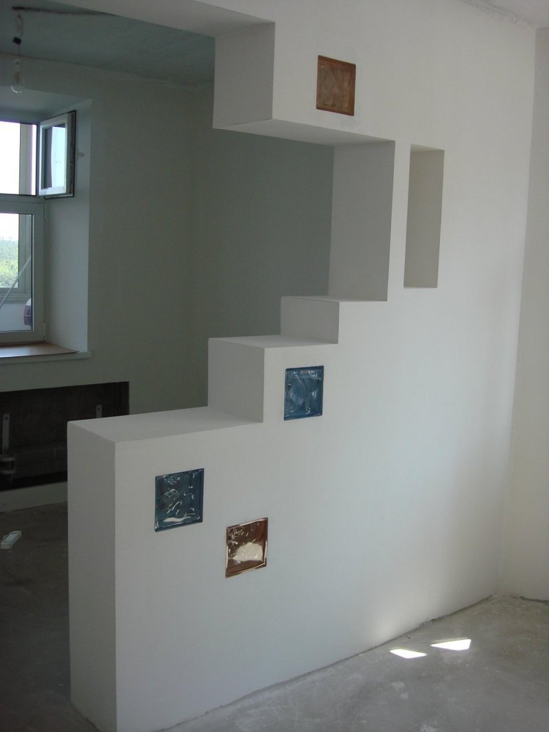 Декоративная перегородка из гипсокартона