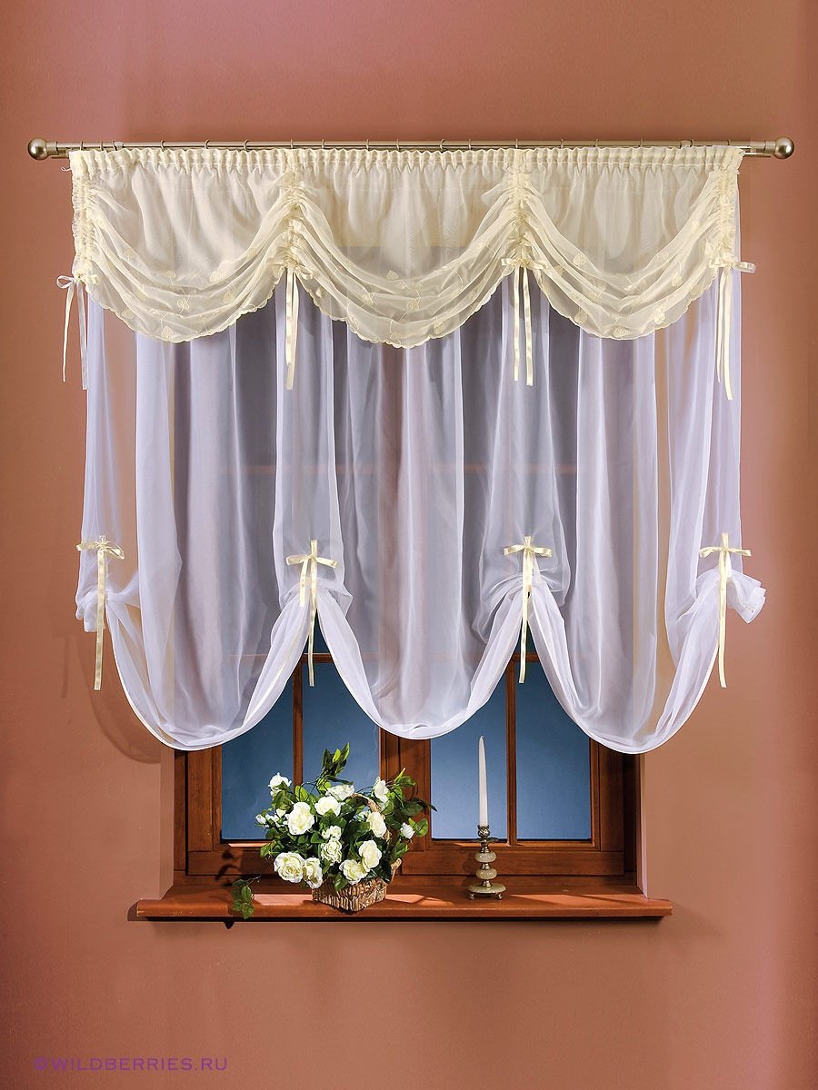 Французская тюль на кухню