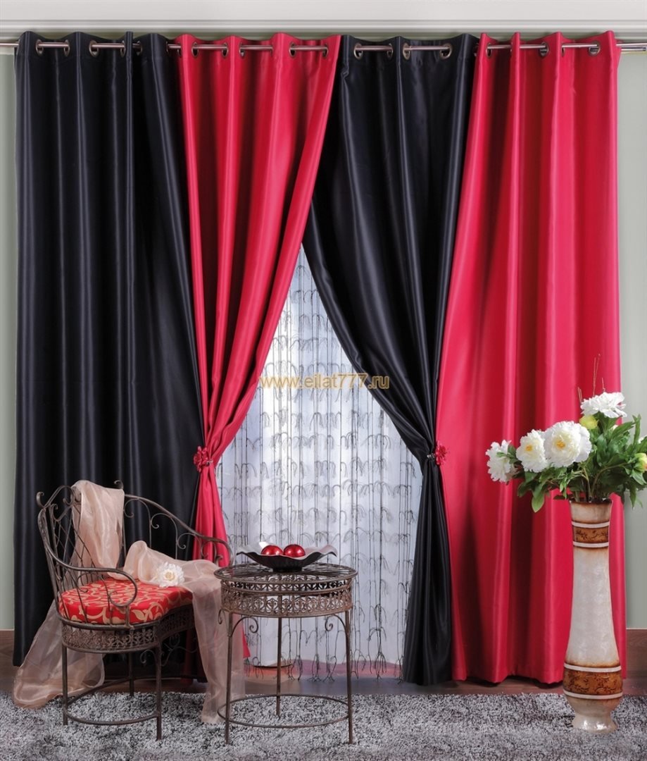 Двухцветные шторы