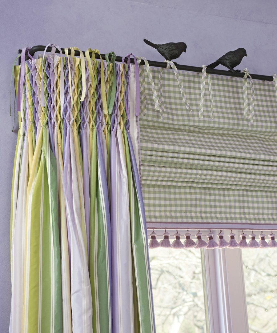 Шторы на лентах завязках