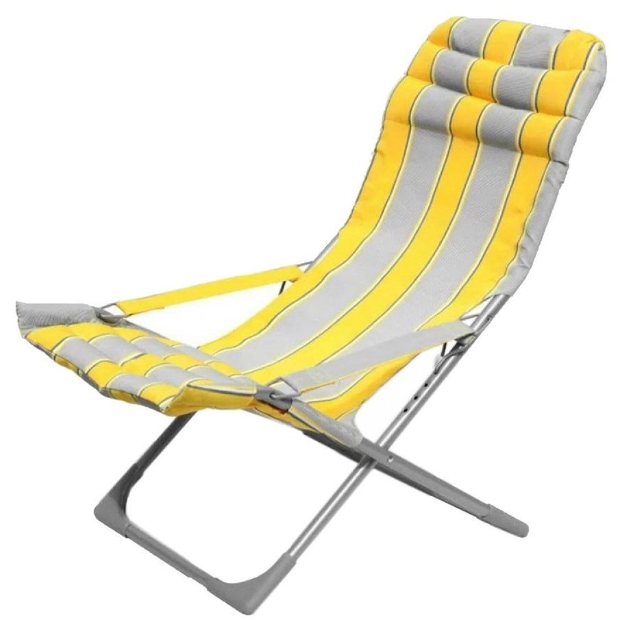 Раскладной шезлонг из дерева