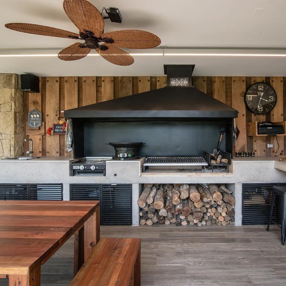 Дворовые летние кухни с печкой