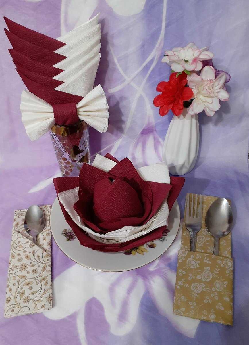 Салфетки на праздничный стол
