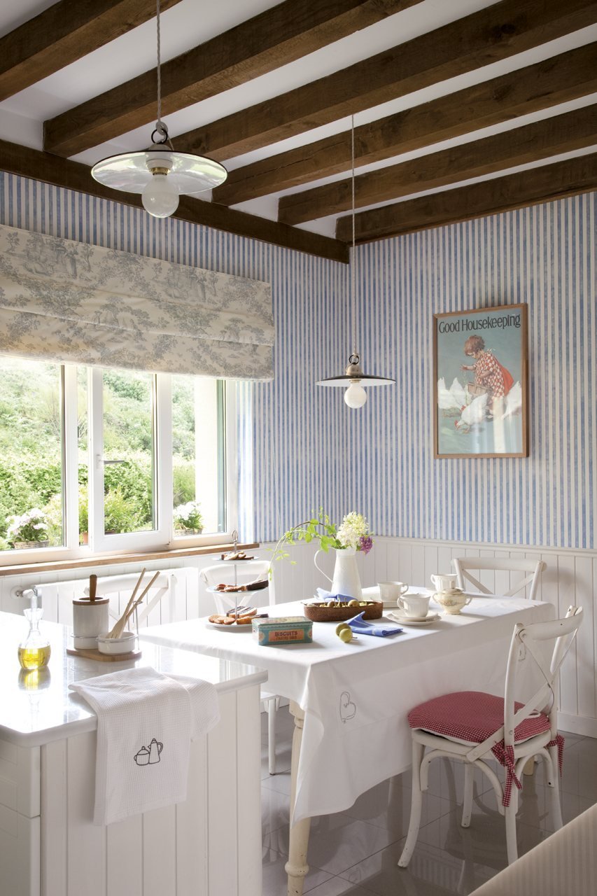 Евровагонка в интерьере кухни