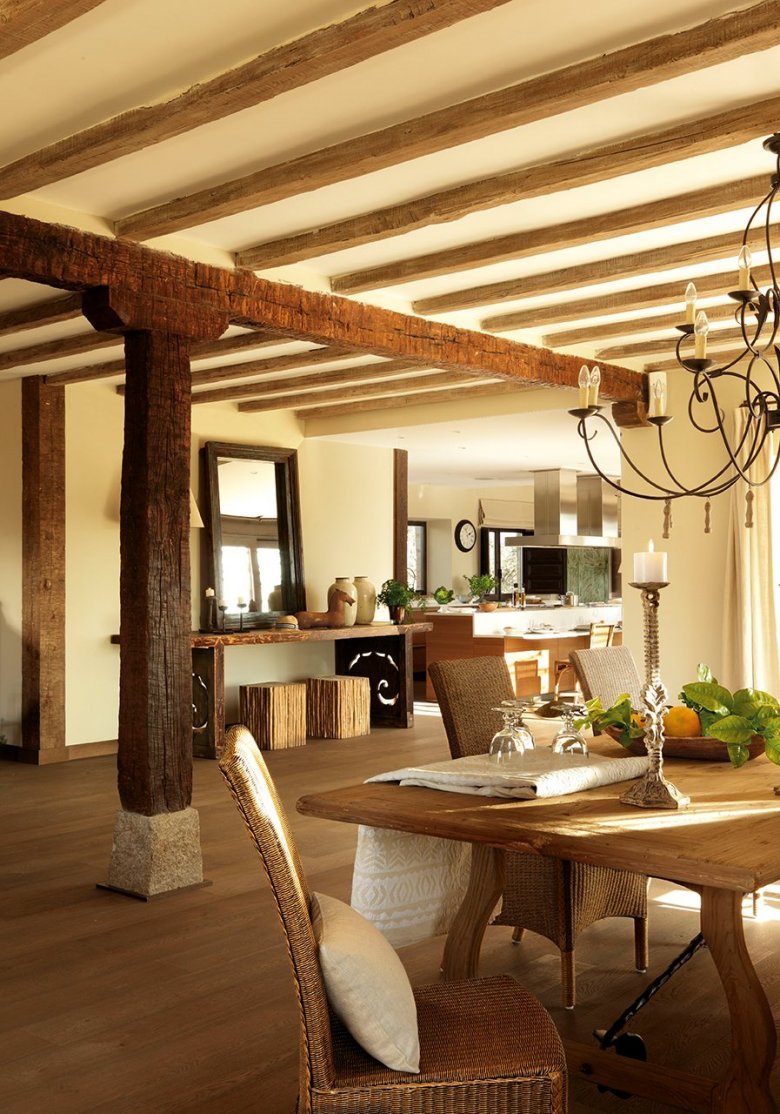 Фальшбалки в интерьере Прованс