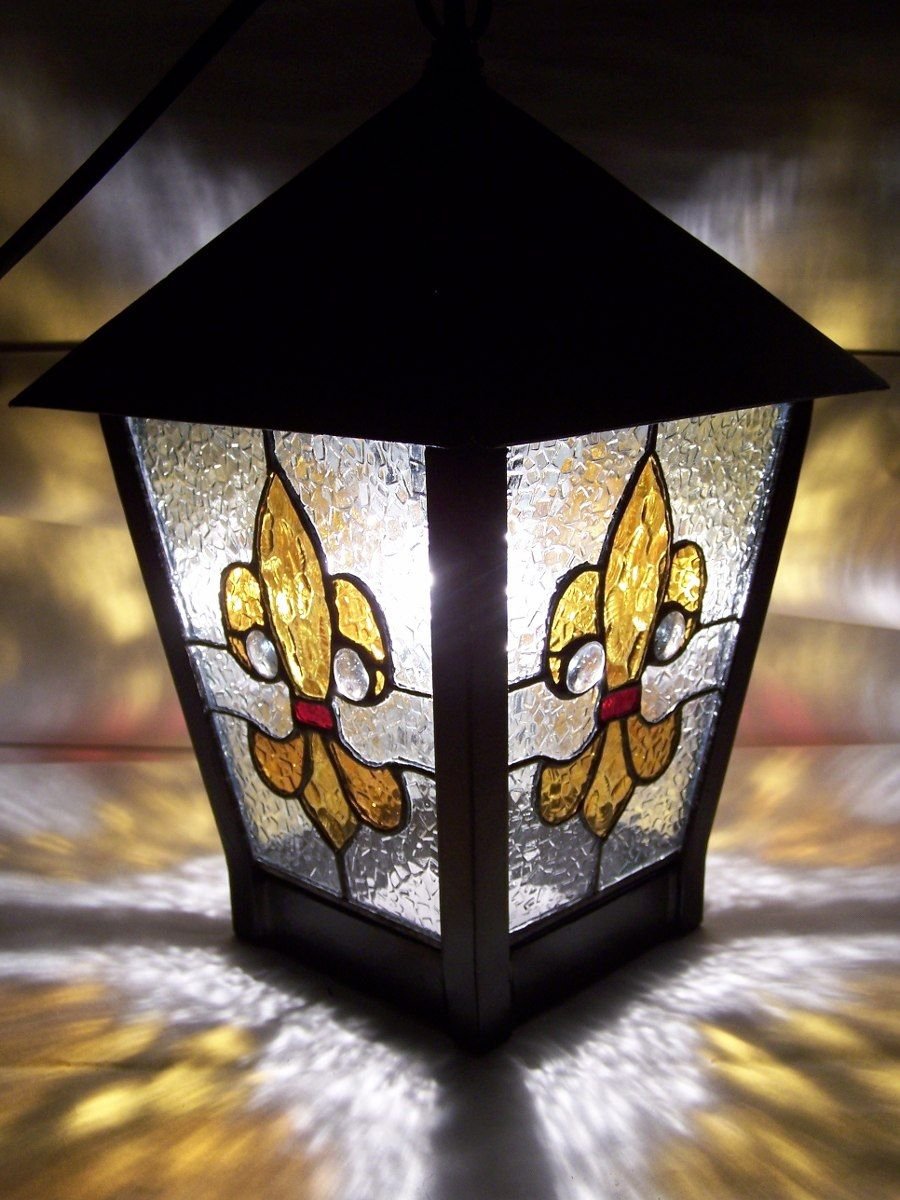 Витраж Тиффани в интерьере