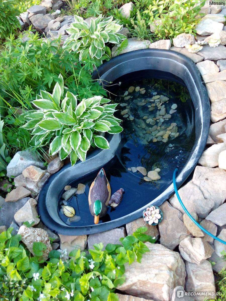 Декор садового участка камнями