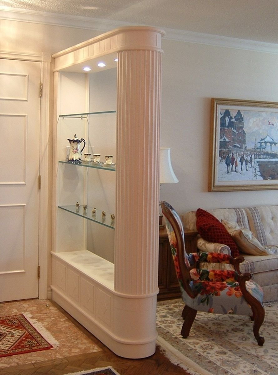 Зонирование колоннами