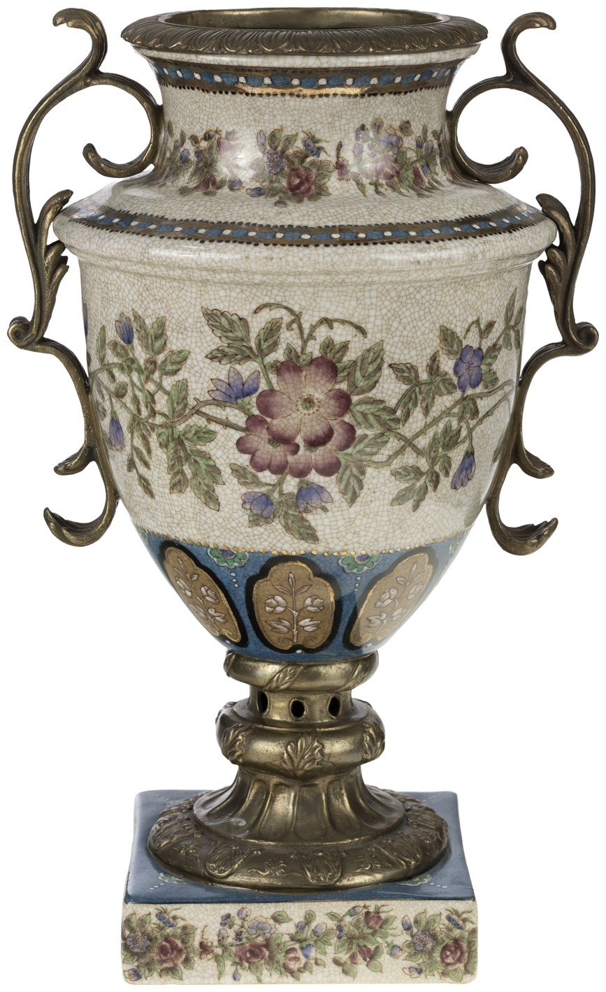 Вазы фарфор с бронзой