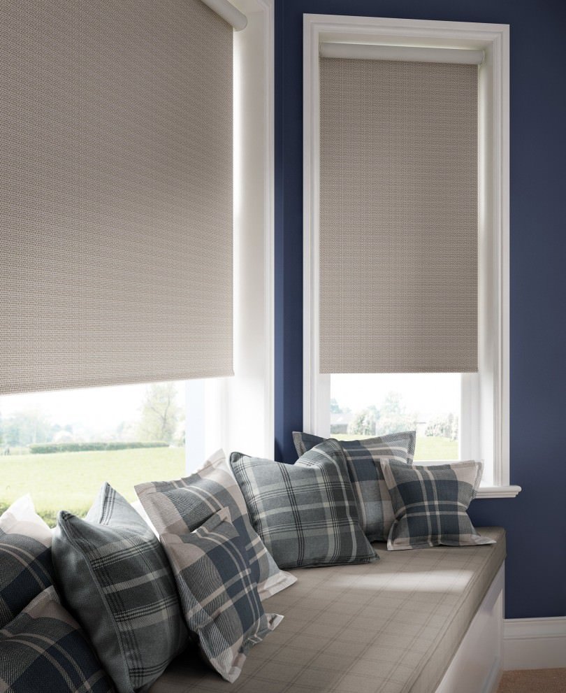 Римская штора с тюлью