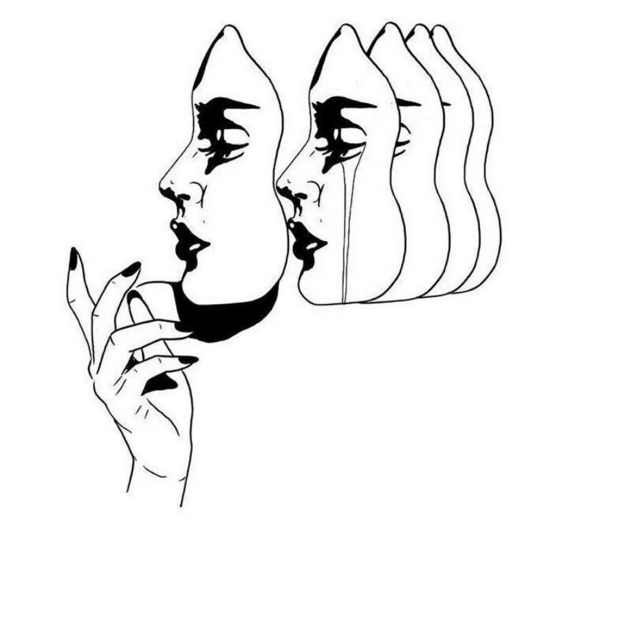 Эстетичные рисунки черно белые