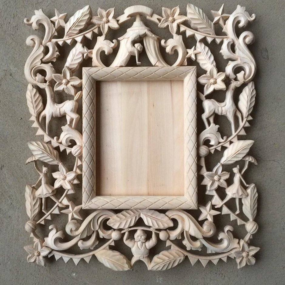 Резьба по дереву рамочки